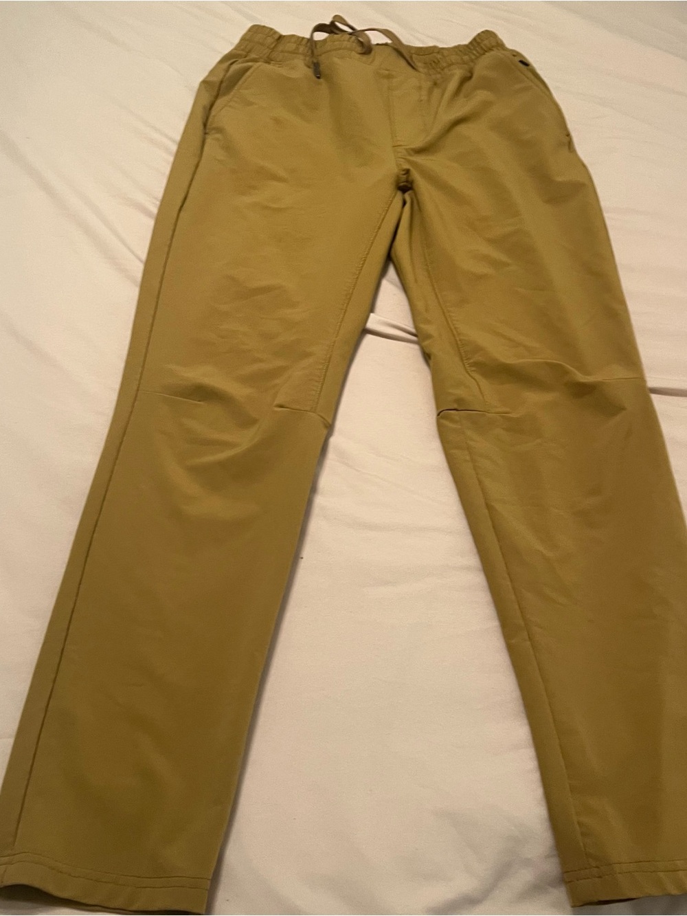 Right of Way Mustard Yellow Men’s Drawstring Joggers Size Small